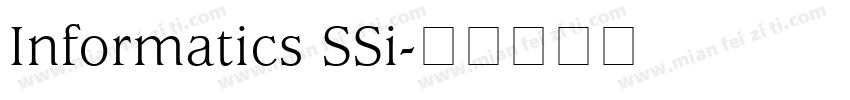 Informatics SSi字体转换